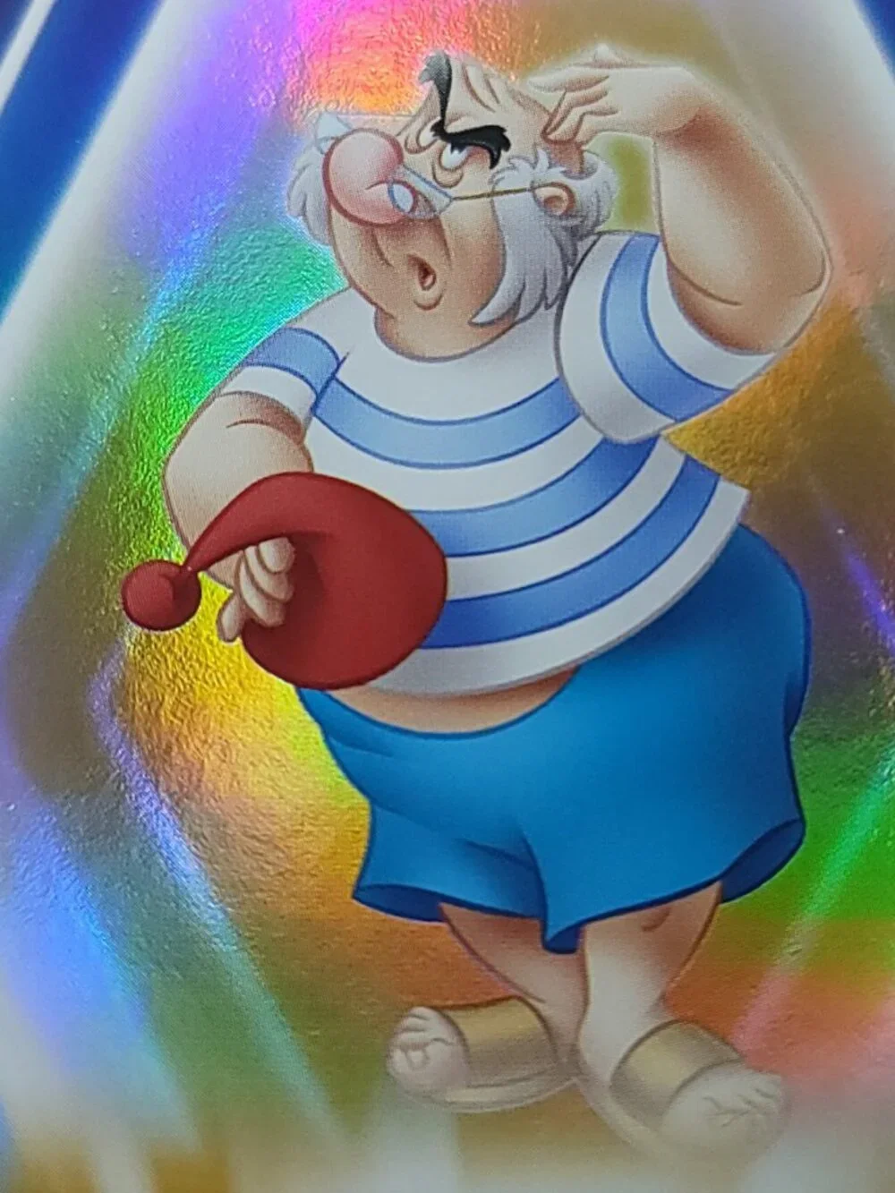 Mr Smee Topps 2026 Disney Neon Gold Holo Parallel Limited 36/50 - Picture 3 of 4